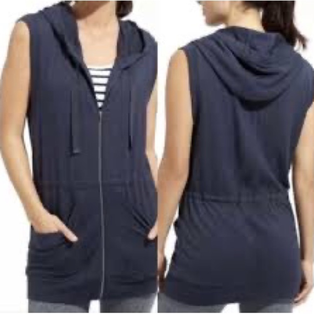Athleta Womens Lotus Hoodie Vest